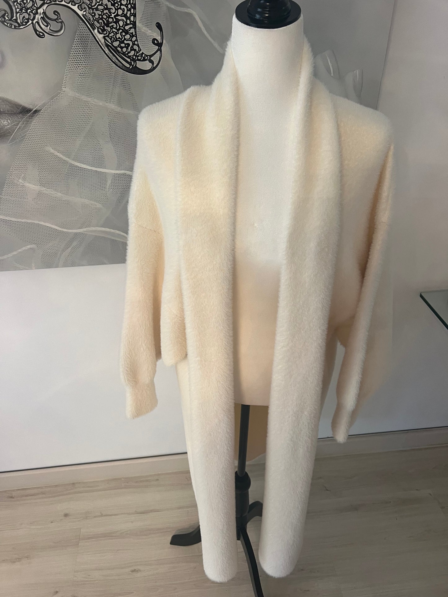 Cream Coat Cardigan