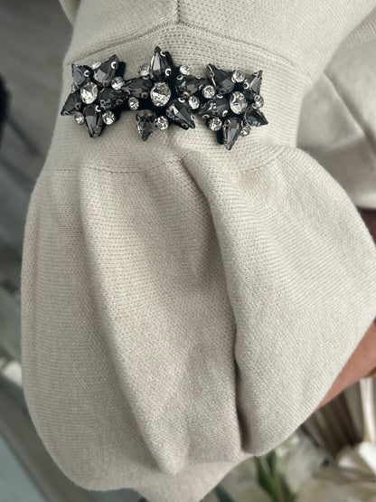 Soft Wool Diamanté Jumper