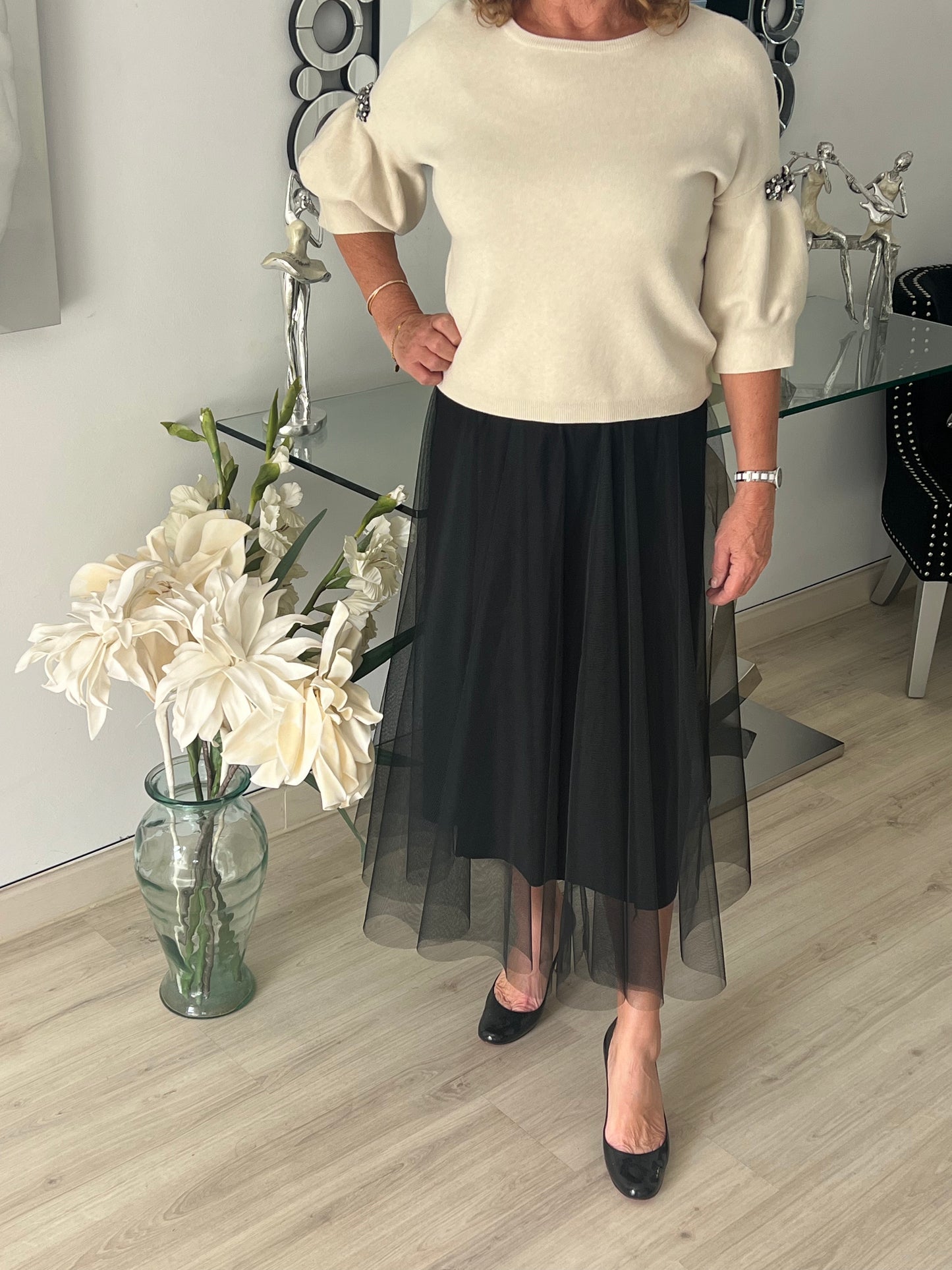 Long Tulle Skirt