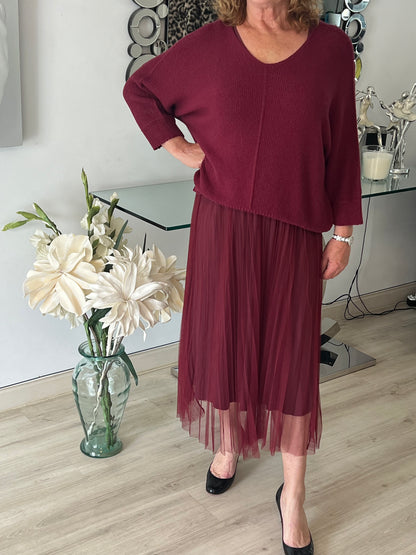 Tulle Skirt Dress with Jumper