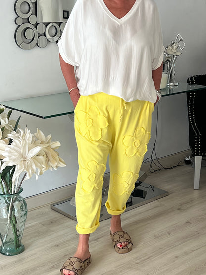 Silk V-neck T-shirt