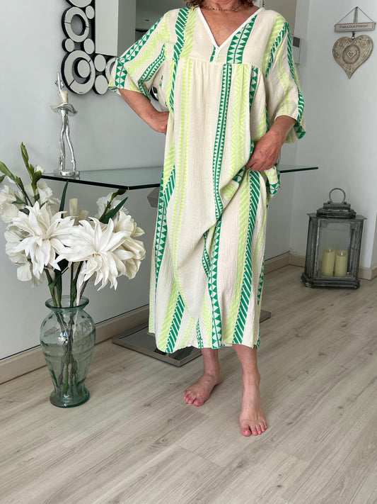 Aztec Kaftan Dress